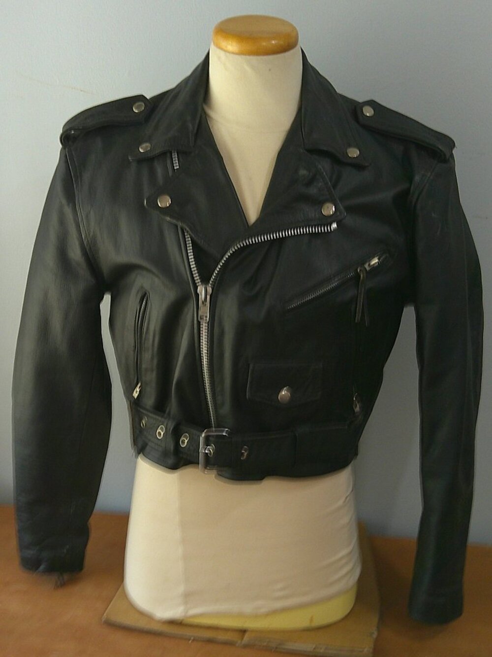 Vintage Moiorcycle Jacket First Star Black XL